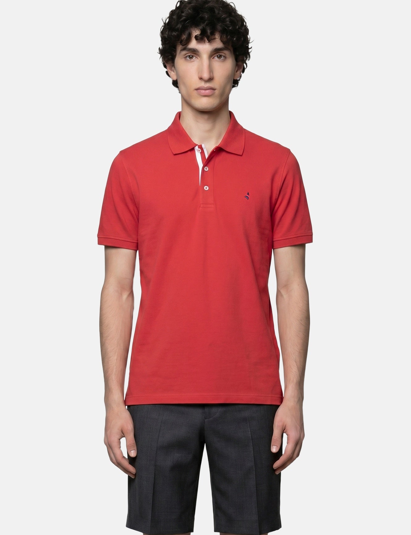 Camicia in Cotone Rosso Navigare