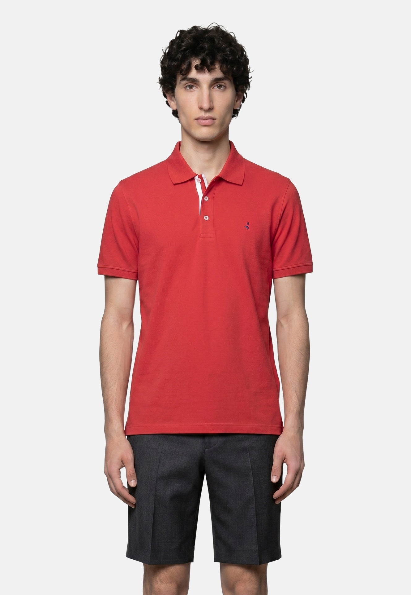 Camicia in Cotone Rosso Navigare