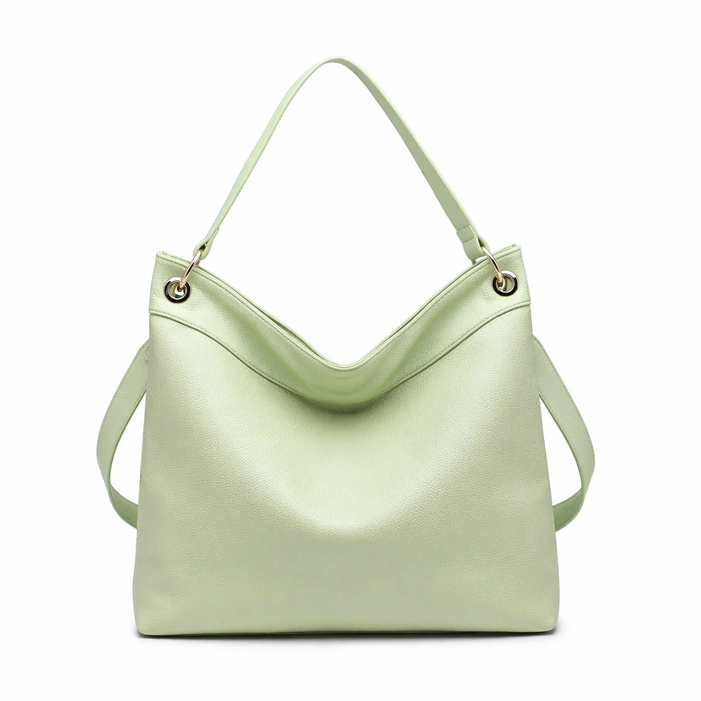 Borsa a Spalla in Pelle Vegana Verde