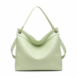 Borsa a Spalla in Pelle Vegana Verde