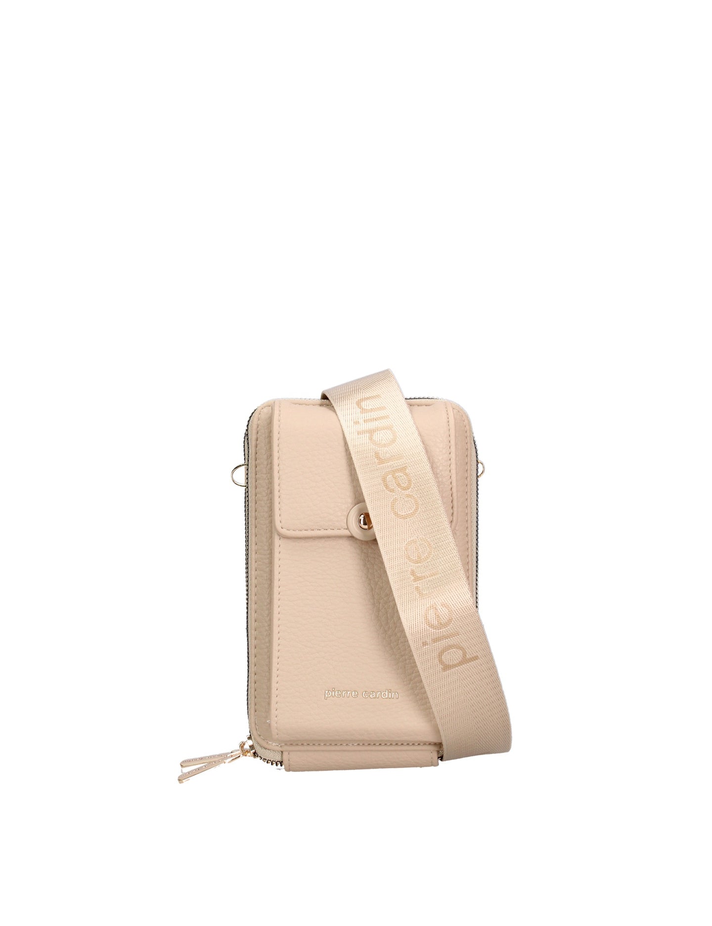 Porta Cellulare Donna in Pelle Vegana Taupe