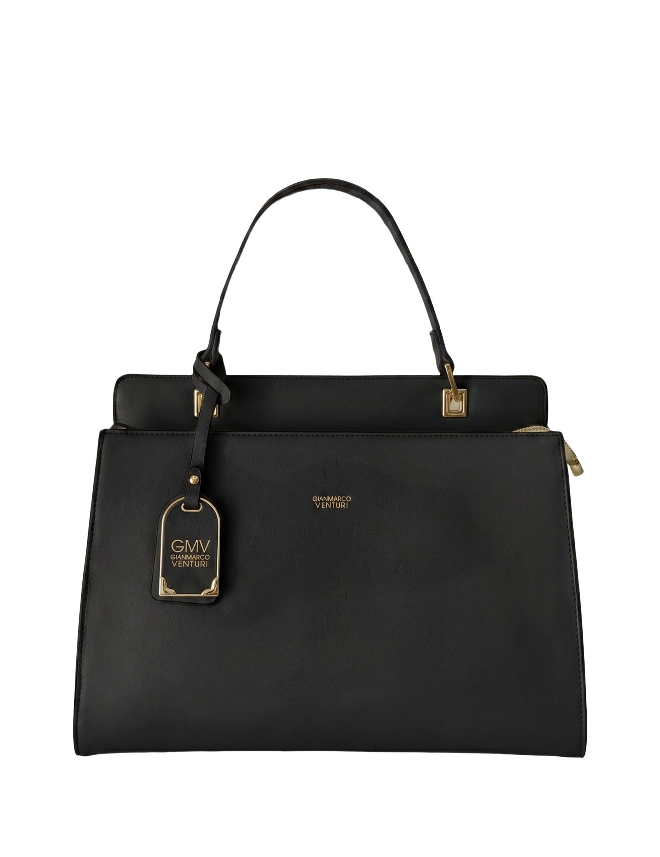 Borsa a spalla in Pelle Vegana Nero GianMarco Venturi