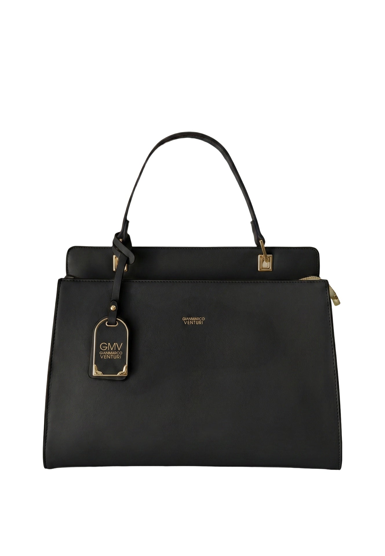 Borsa a spalla in Pelle Vegana Nero GianMarco Venturi