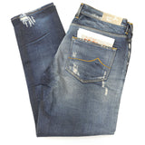 Jeans in Vera Pelle Blu Jeans