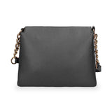 Borsa a Spalla in Pelle Vegana Nero