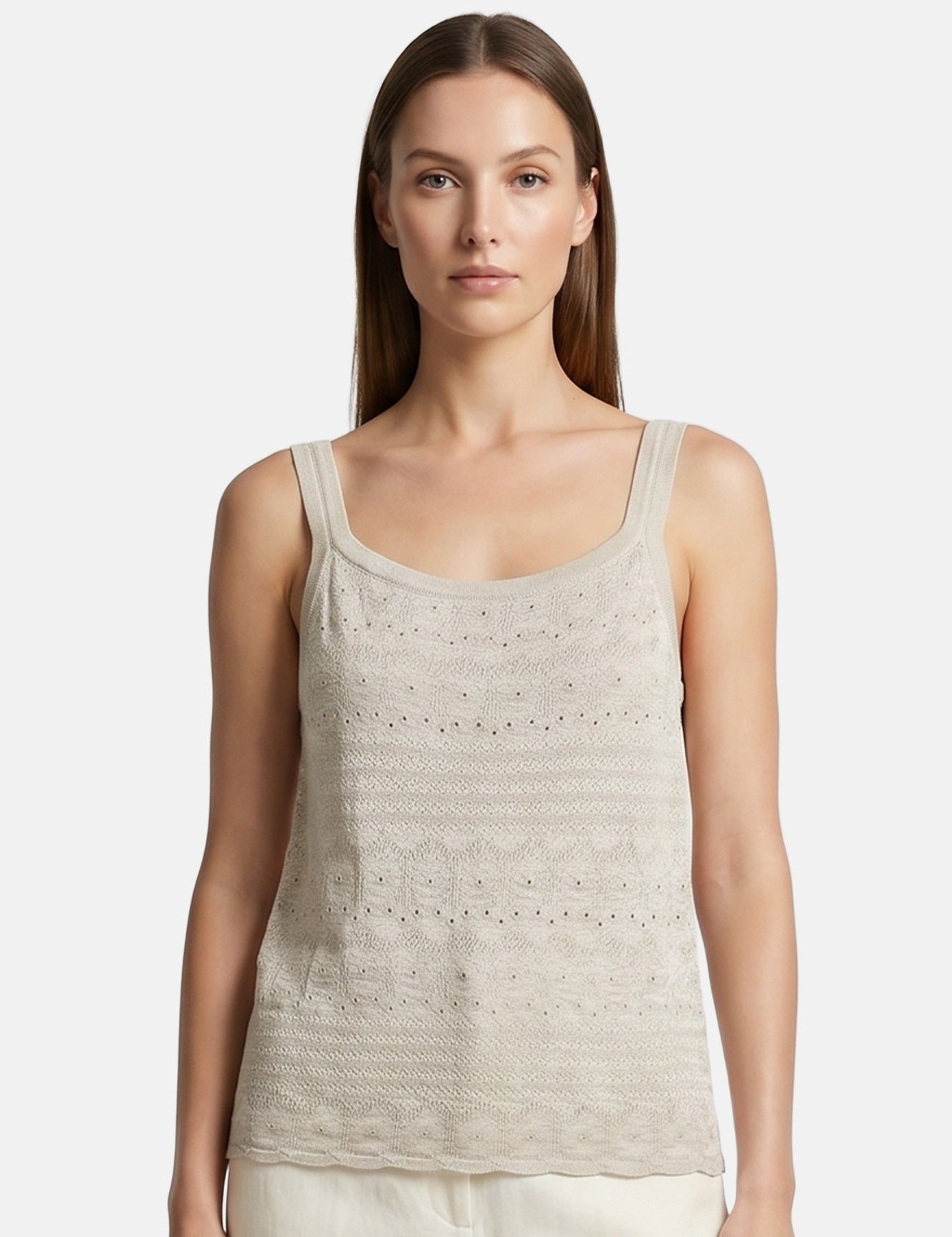 Vestito in Viscosa Beige Roberta Rossi