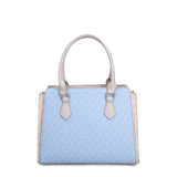 Borsa a Mano in Pelle Vegana Blu