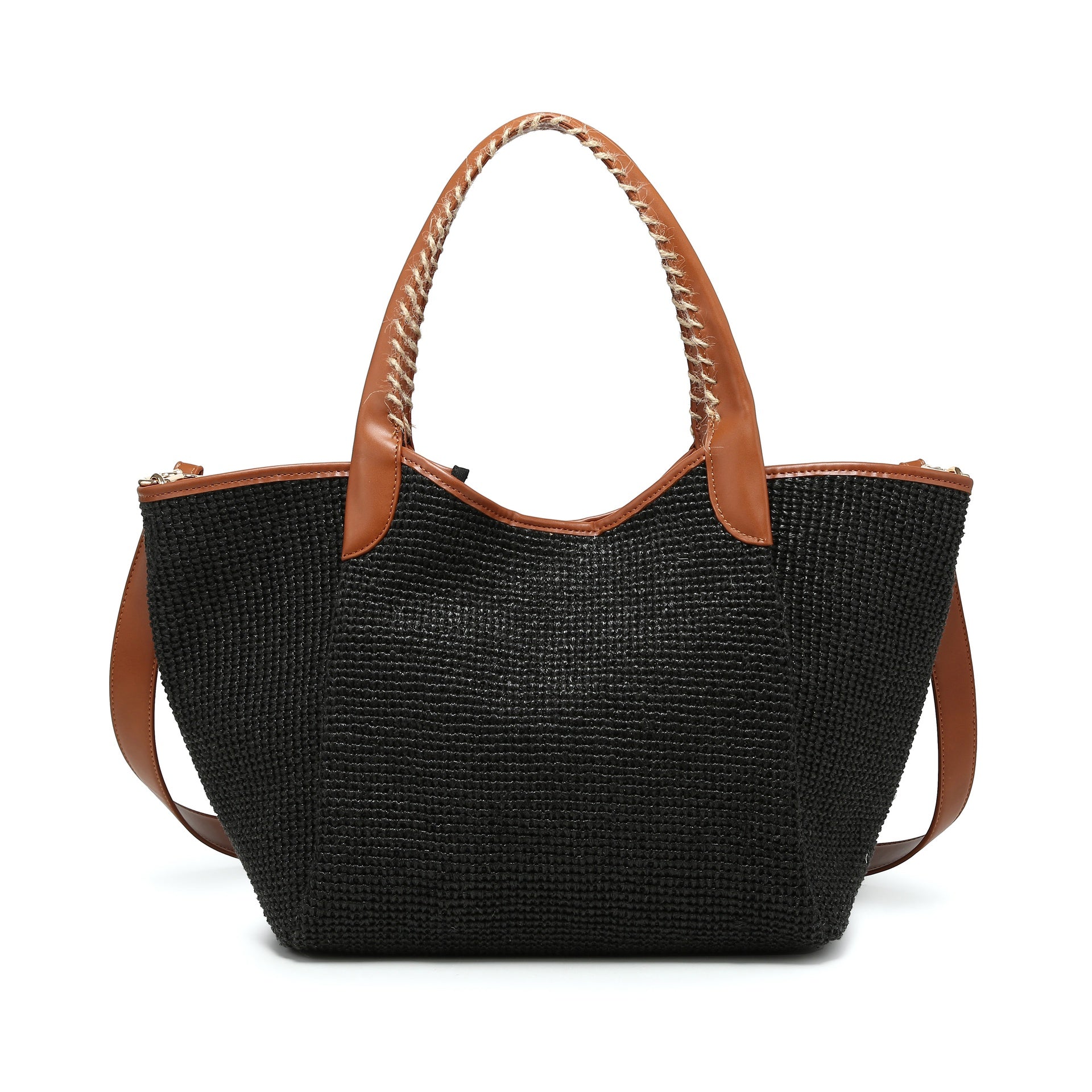 Borsa a Tracolla in Poliestere Nero