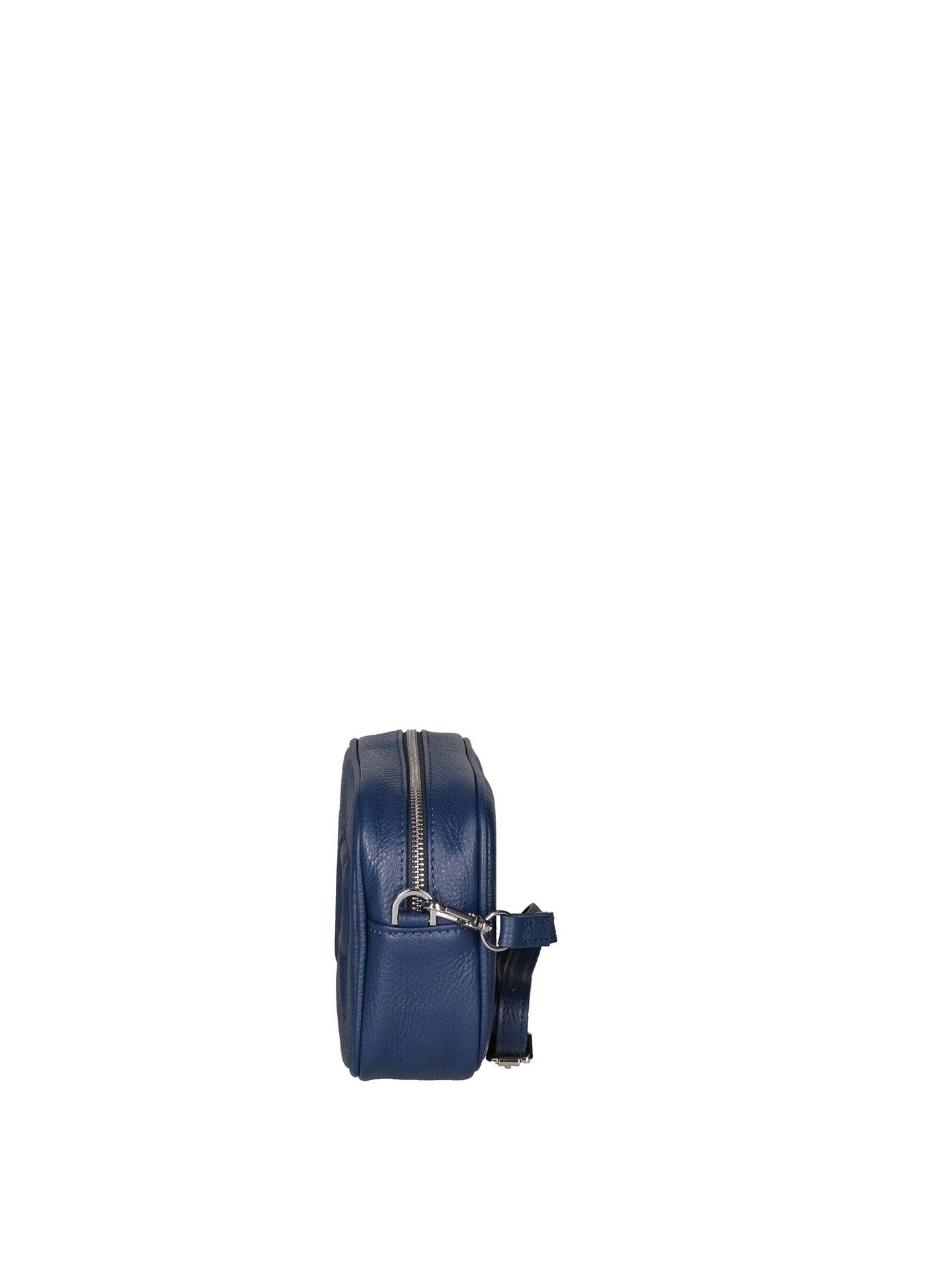Borsa a Tracolla in Dollaro Leather Blu Scuro