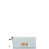 Borsa a Tracolla in Vera Pelle Celeste Furla