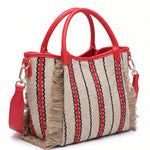 Borsa Shopper in Cotone Rosso