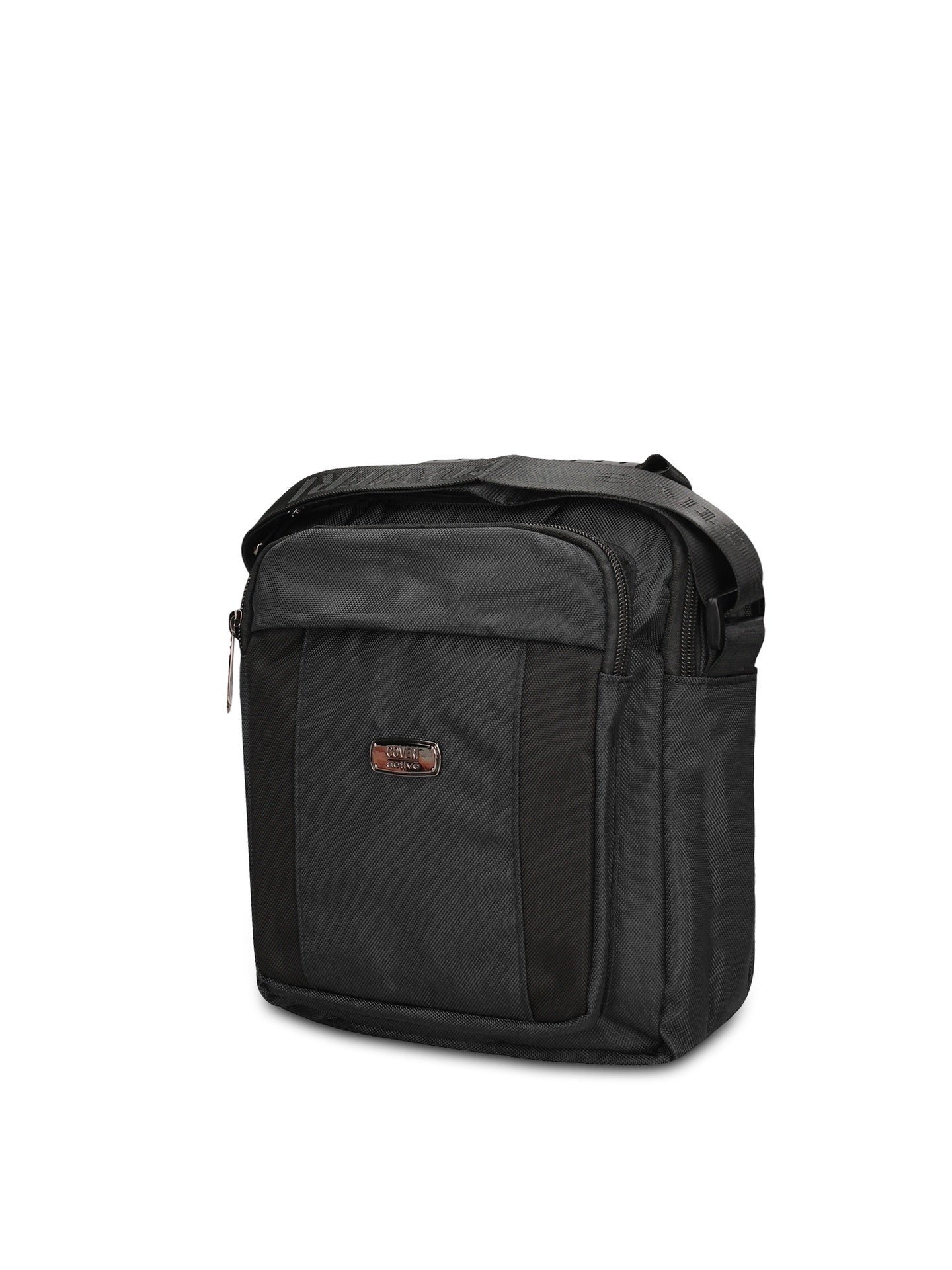 Borsa a Tracolla in 100% Pu Vegan Leather Nero