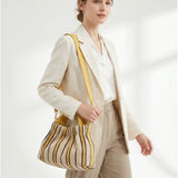 Borsa Shopper in Cotone Giallo