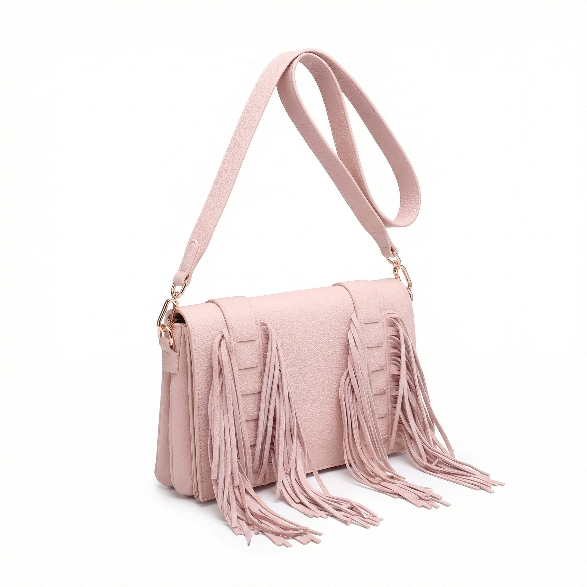 Borsa a Tracolla in Polyurethane Rosa