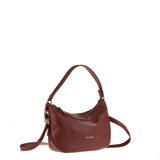 Borsa a Spalla in Vera Pelle Rubino