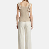 Vestito in Viscosa Beige