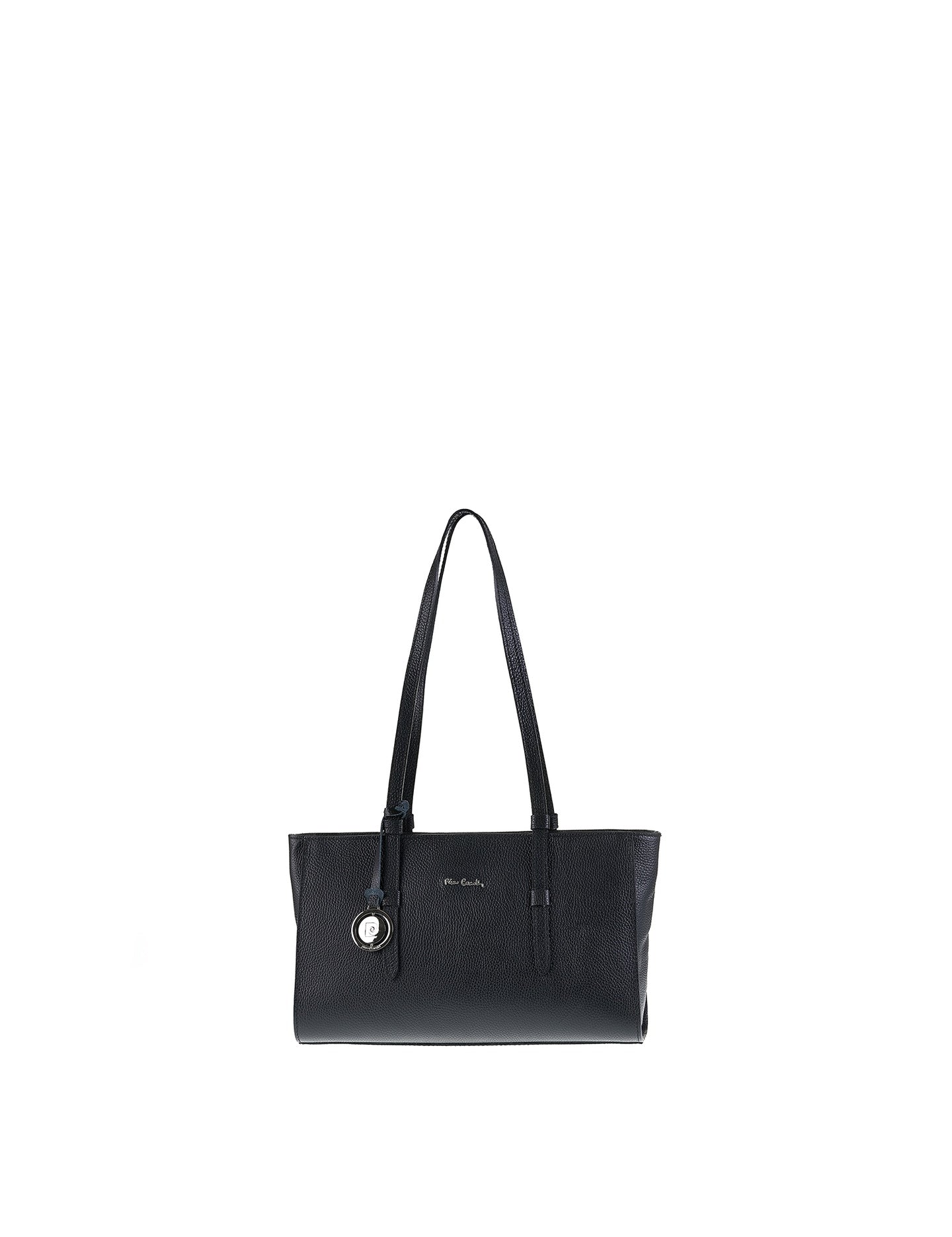 Borsa a Mano in Vera Pelle Nero Pierre Cardin