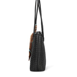 Borsa a Mano Donna in Pelle Vegana Nero