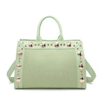 Borsa Shopper in Pelle Vegana Verde