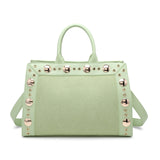Borsa Shopper in Pelle Vegana Verde