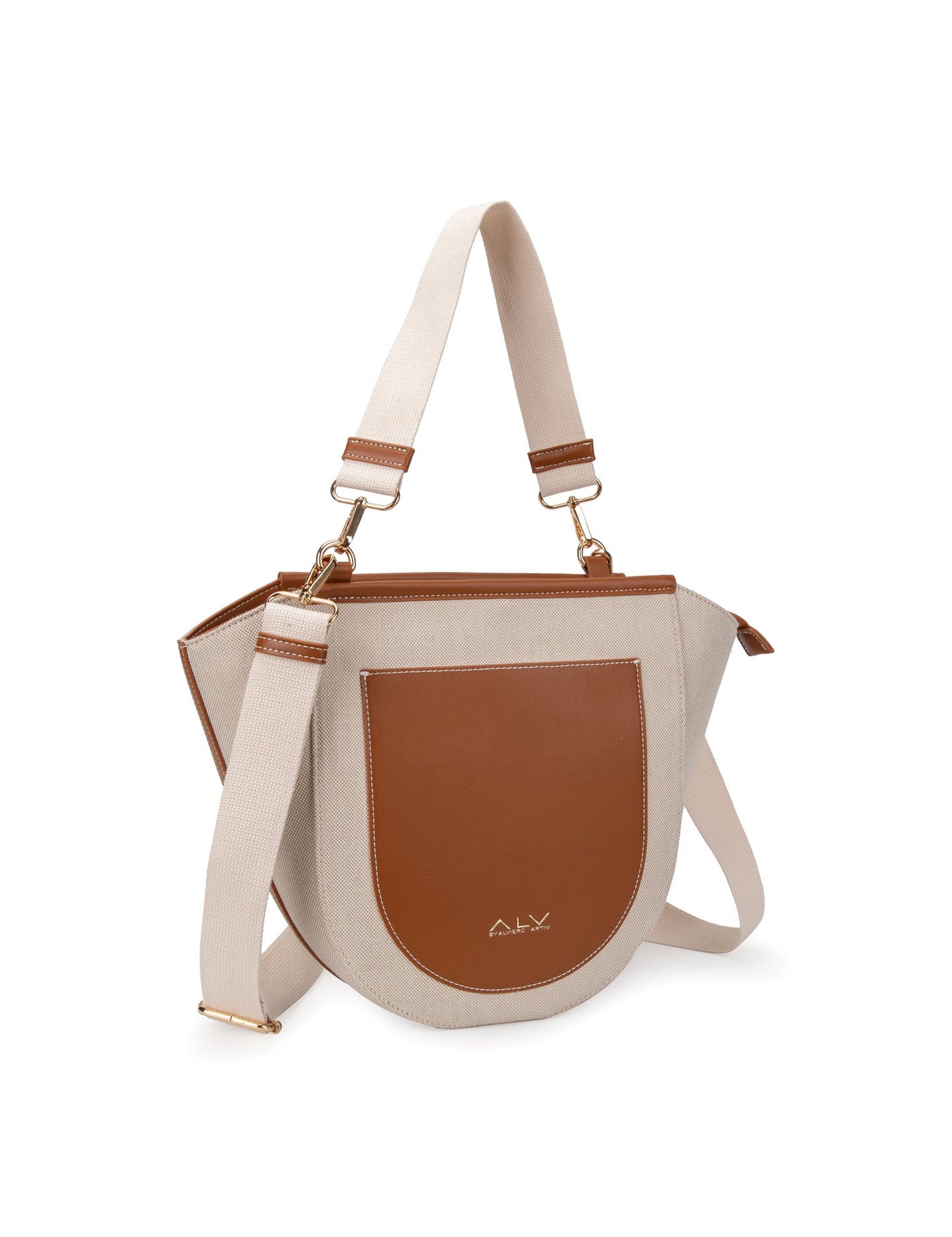 ALV Damen-Schultertasche – Hellbraun