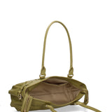 Borsa a Mano in Vera Pelle Verde