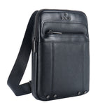 Borsa a Tracolla in Vera Pelle Nero