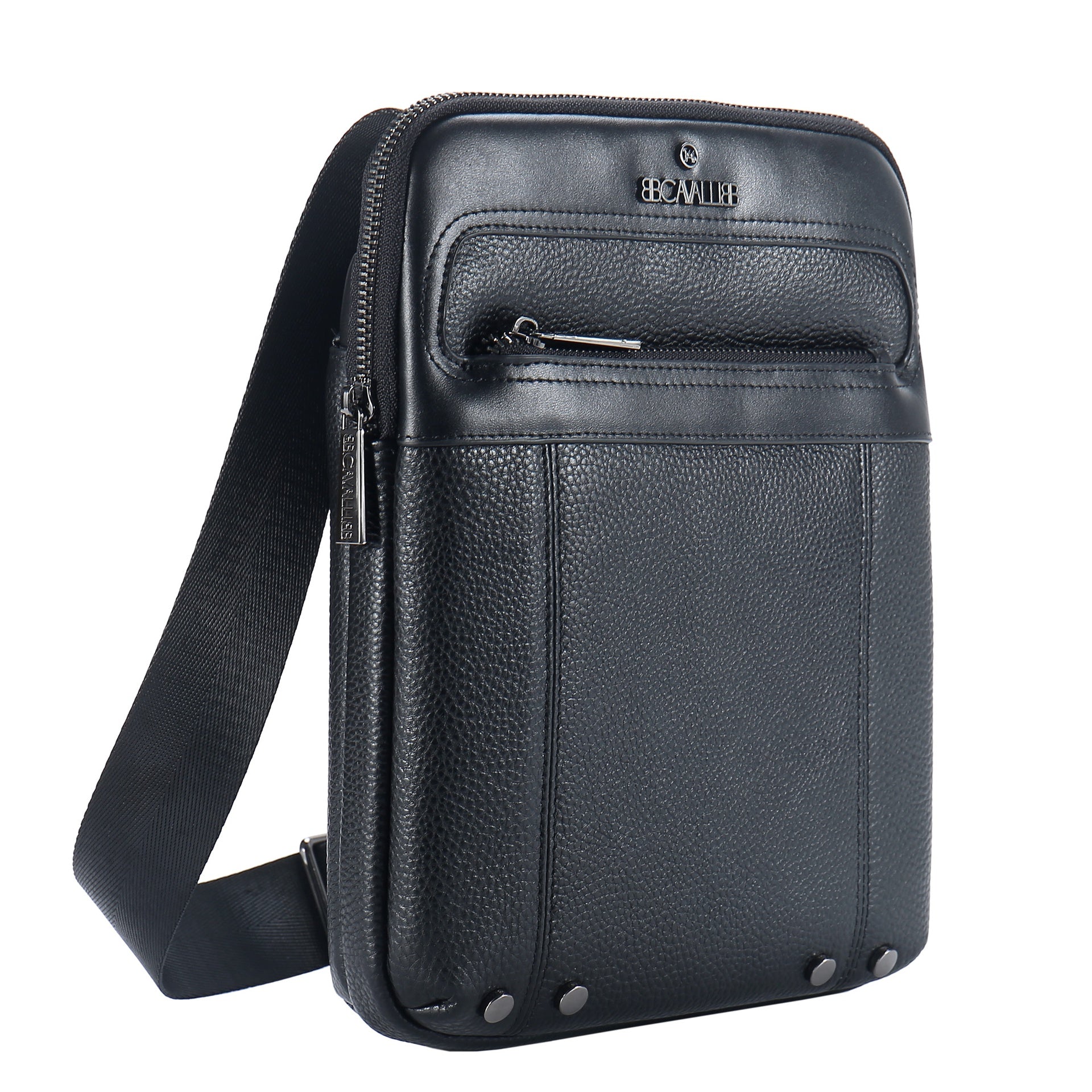 Borsa a Tracolla in Vera Pelle Nero