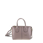 Borsa a Mano in Vera Pelle Taupe Pierre Cardin