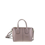 Borsa a Mano in Vera Pelle Taupe Pierre Cardin