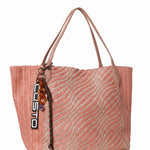 Borsa a Mano in Pelle Vegana Rosa