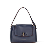 Borsa a Mano in Pelle Vegana Blu Pierre Cardin