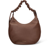 Borsa a Spalla in Pelle Vegana Marrone Pierre Cardin