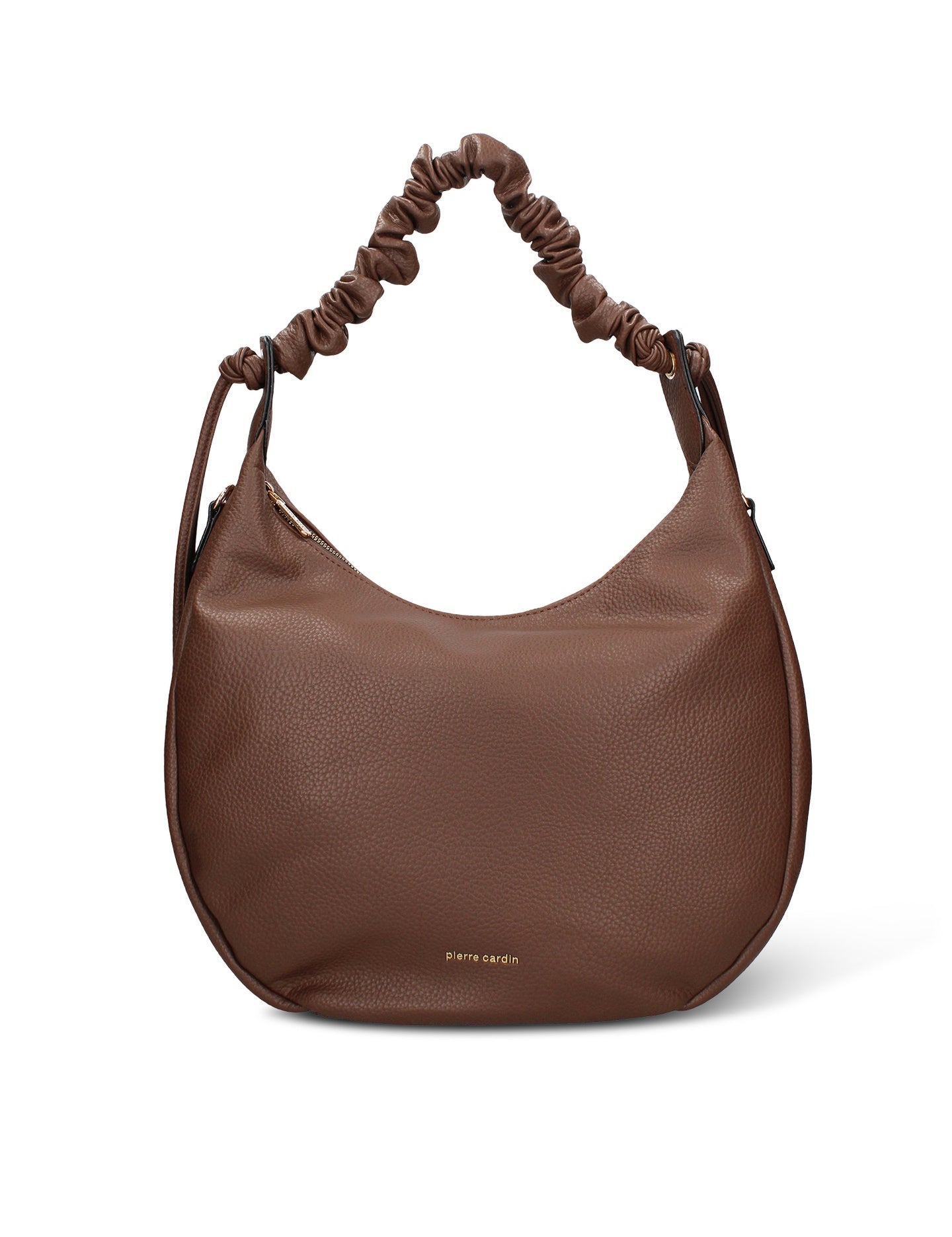 Borsa a Spalla in Pelle Vegana Marrone Pierre Cardin