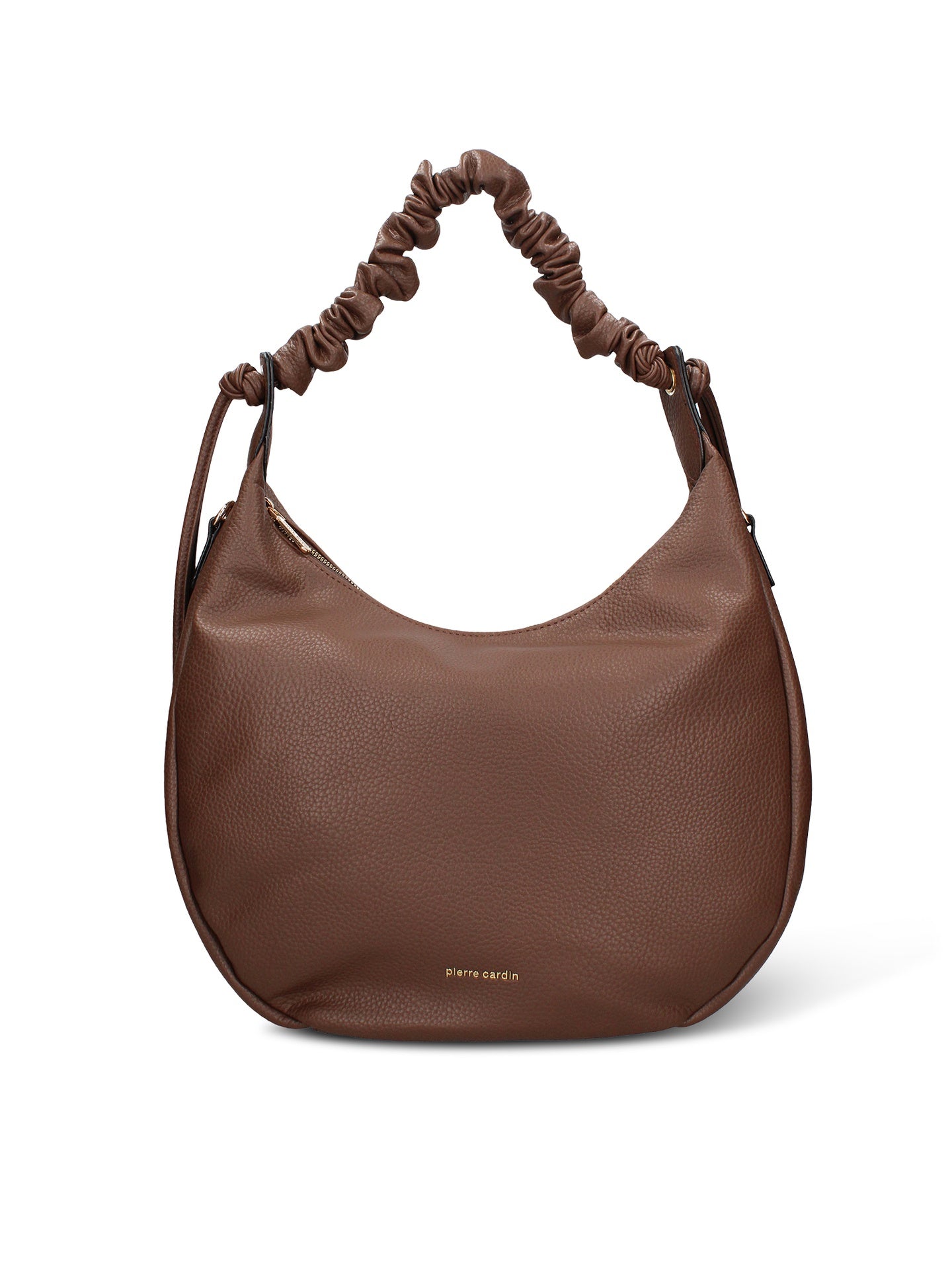 Borsa a Spalla in Pelle Vegana Marrone Pierre Cardin