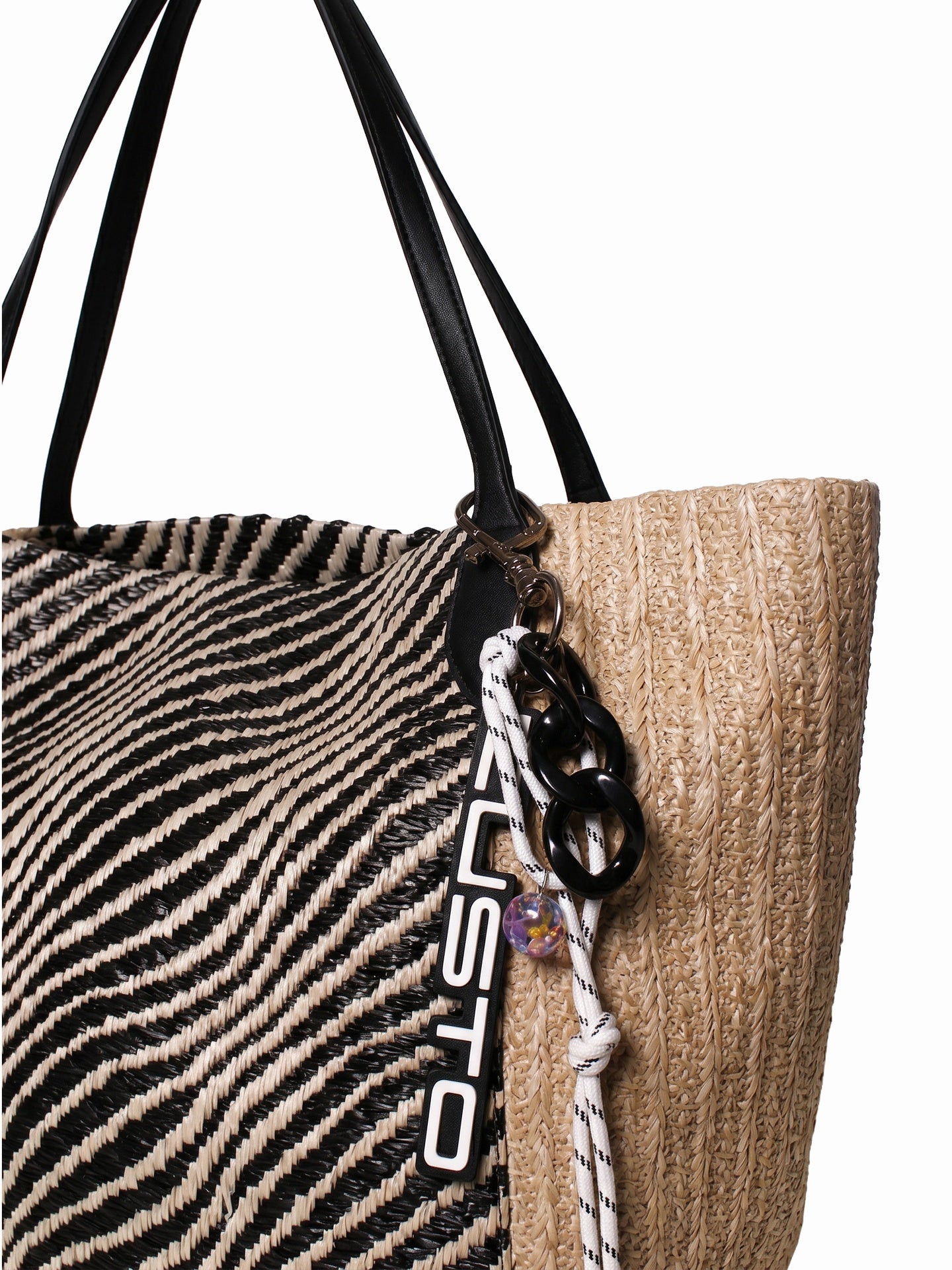 Borsa a Mano in Pelle Vegana Nero