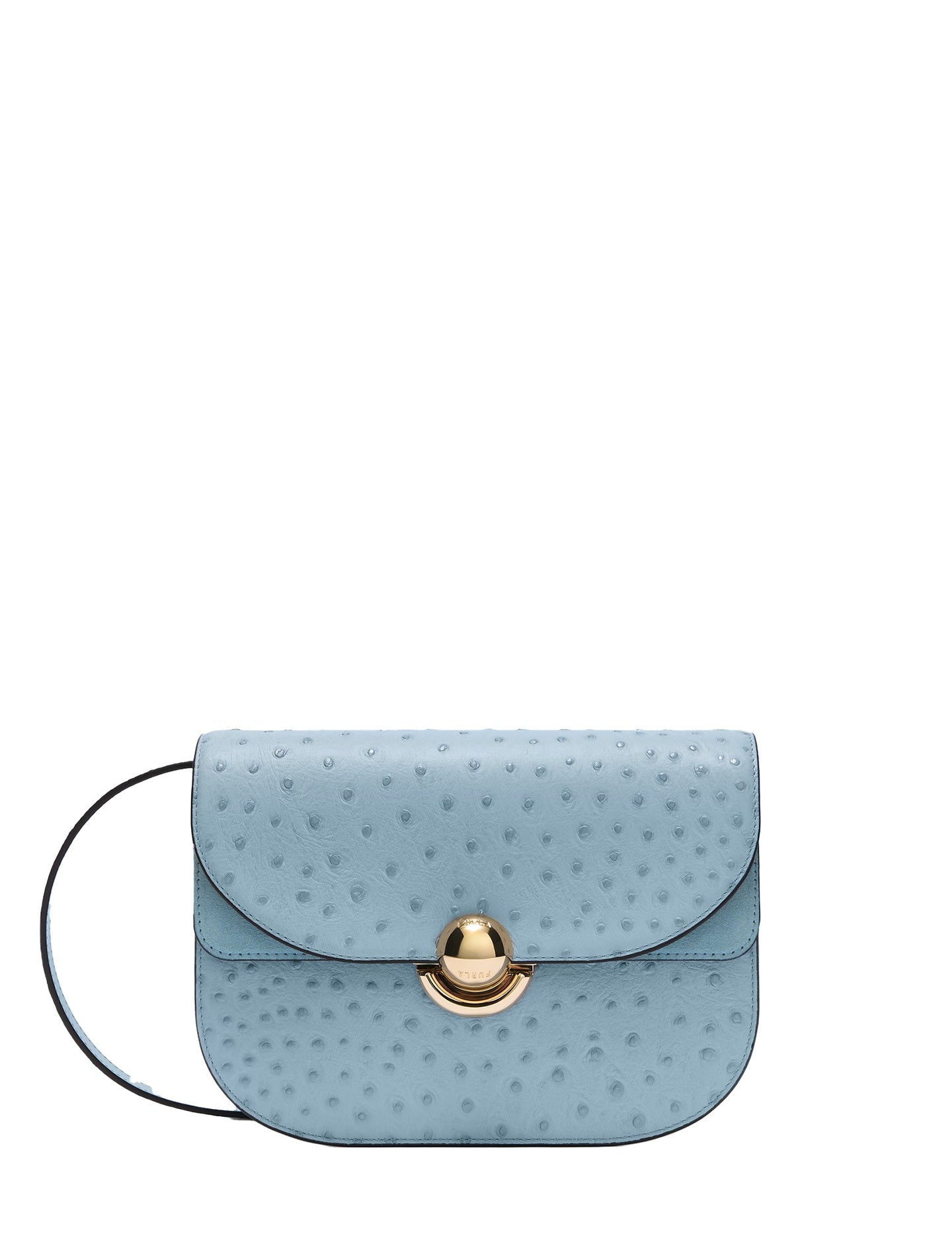 Borsa a Tracolla in Pelle Stampa Ostrich Carta di Zucchero Furla