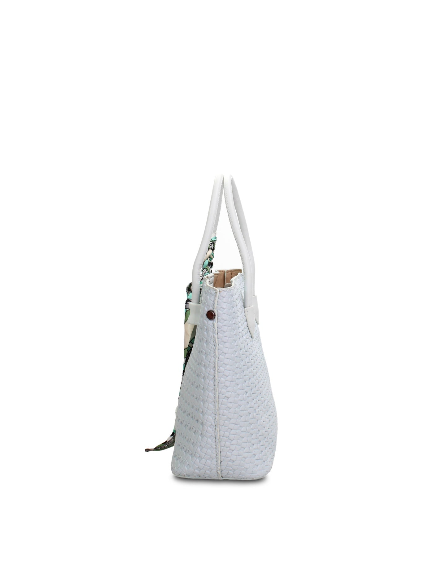 Borsa a Mano in Pelle Vegana Azzurro