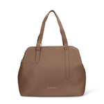 Borsa a Mano in Pelle Vegana Taupe Pierre Cardin