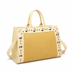 Borsa Shopper in Pelle Vegana Giallo
