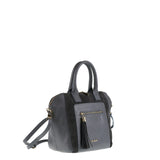 Borsa a Mano in Vera Pelle Grigio