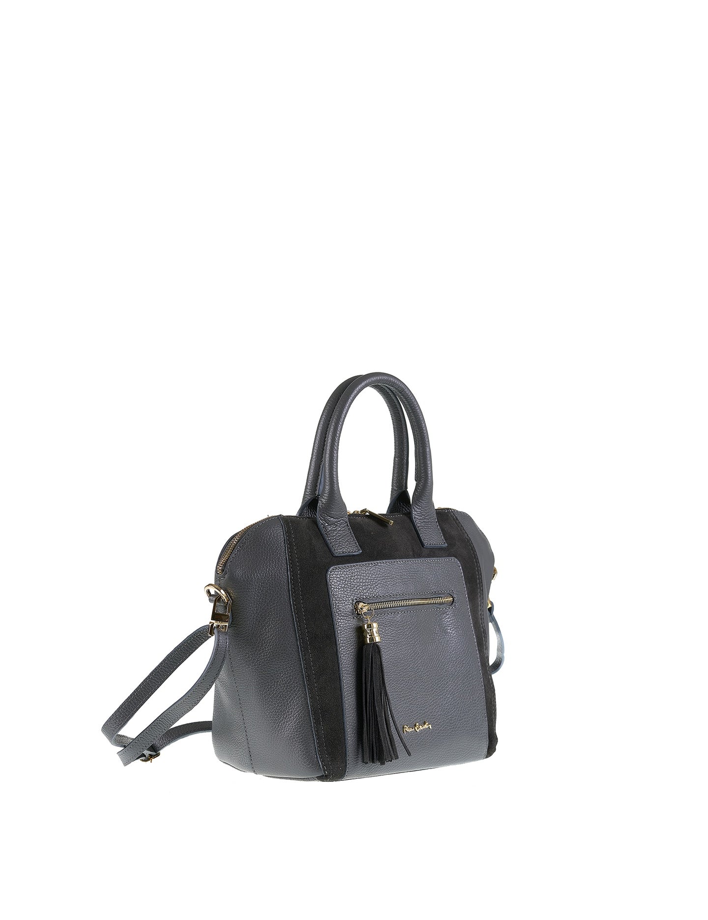 Borsa a Mano in Vera Pelle Grigio