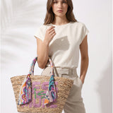 Borsa Shopper in Rattan Viola