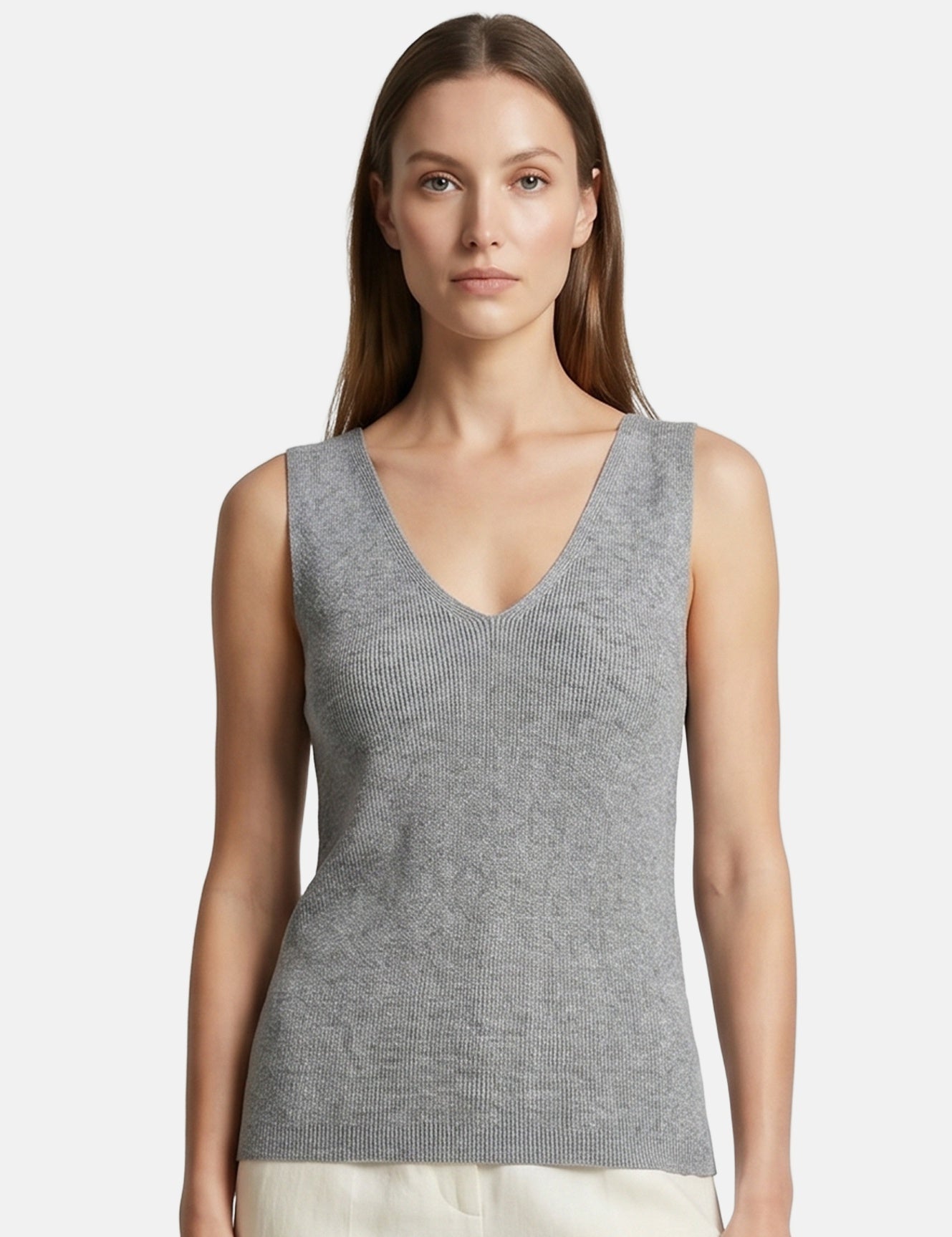 Vestito in Poliestere Grigio Roberta Rossi