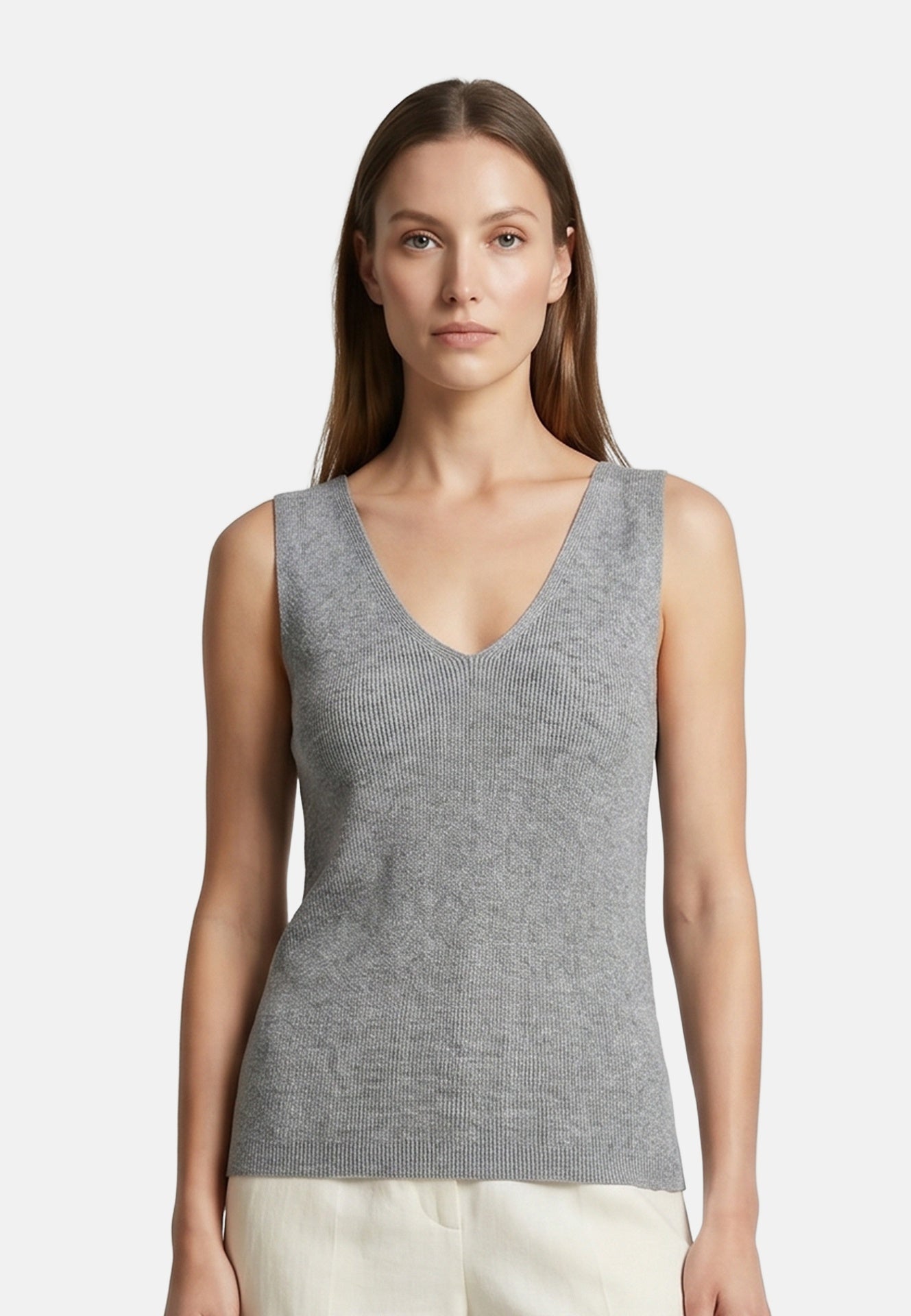 Vestito in Poliestere Grigio Roberta Rossi