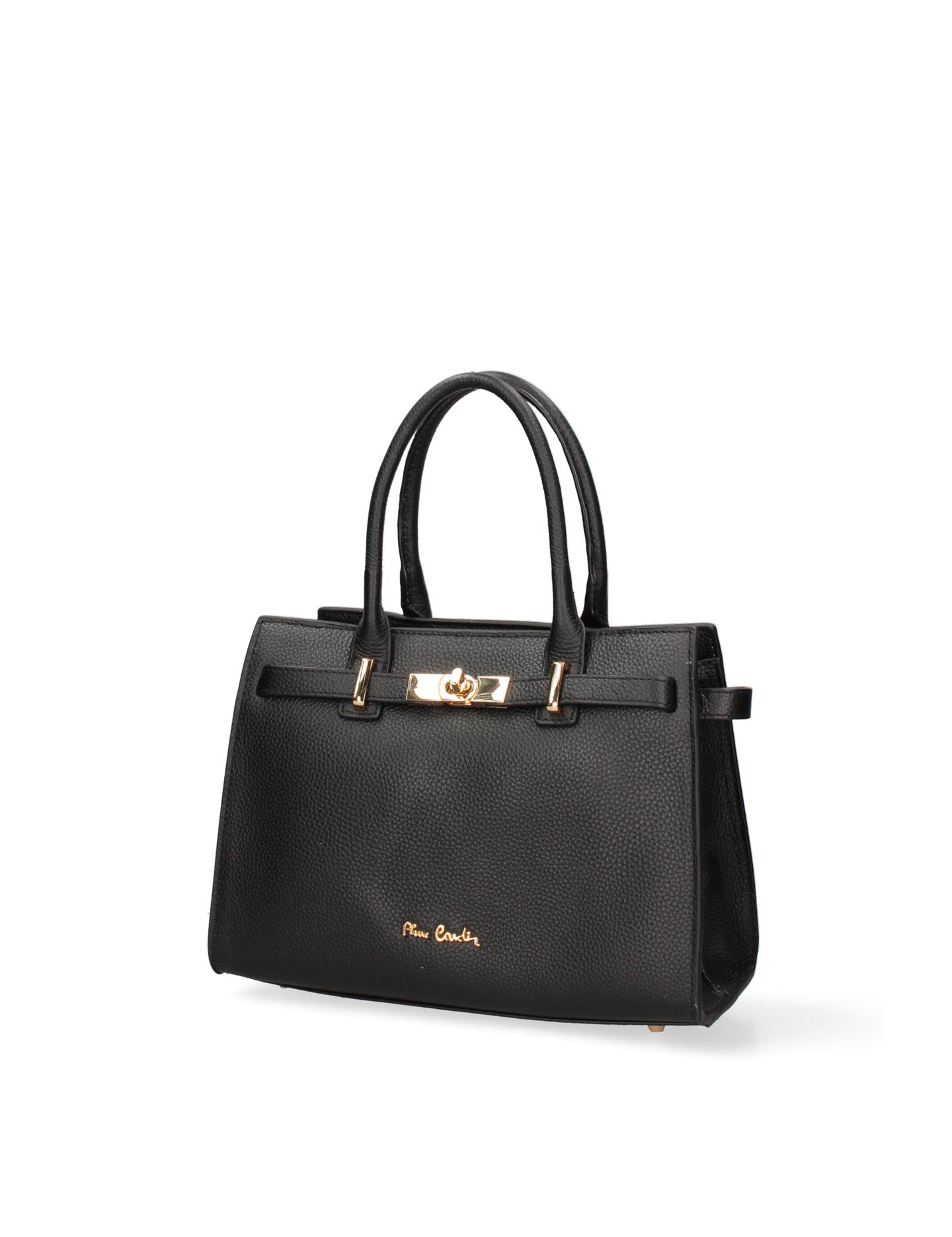 Borsa a Mano in Vera Pelle Nero