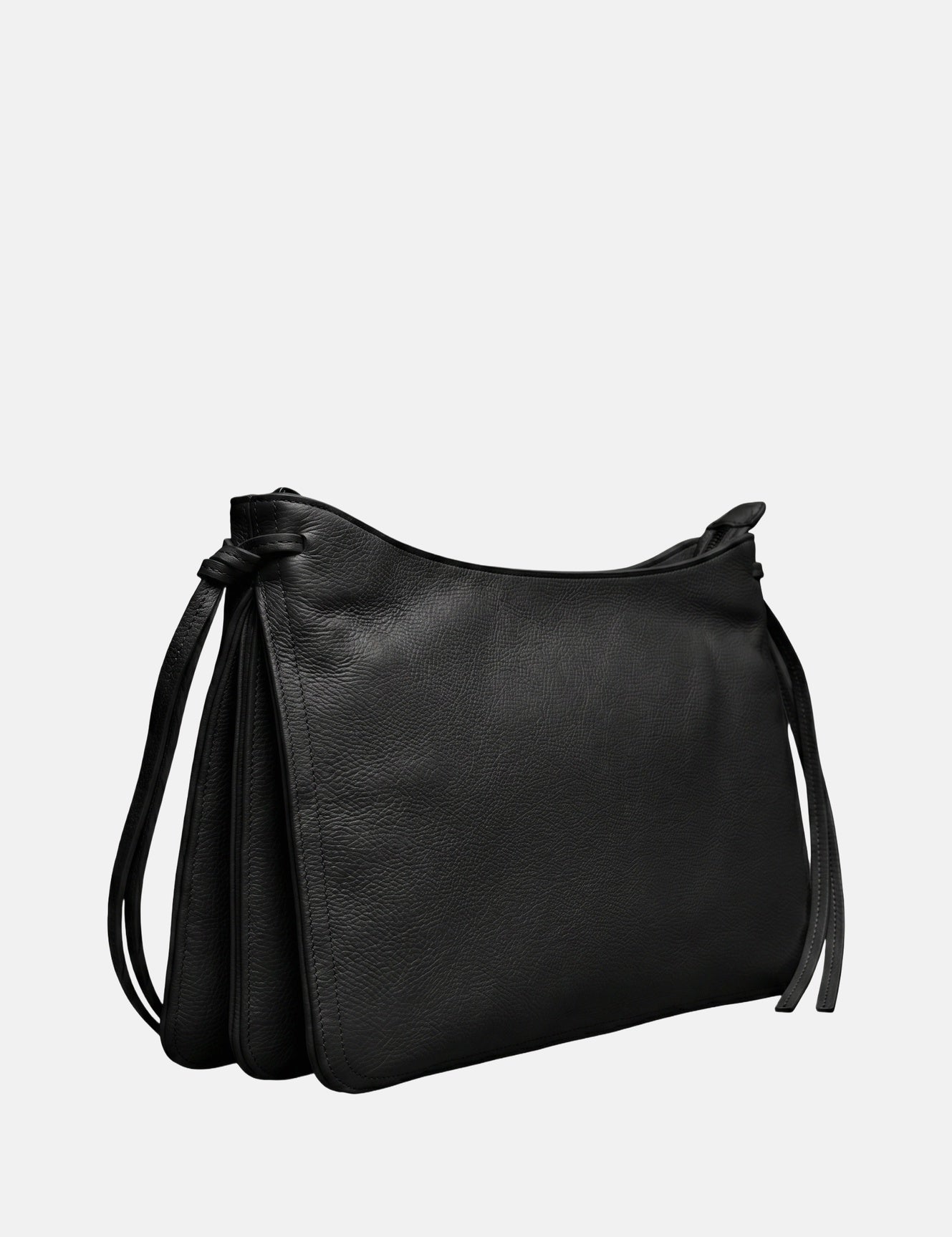 Borsa a mano in Pelle Vegana Nero