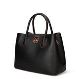Black Vegan Leather Handbag
