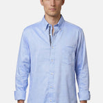 Camicia in Cotone Cielo Scuro Navigare