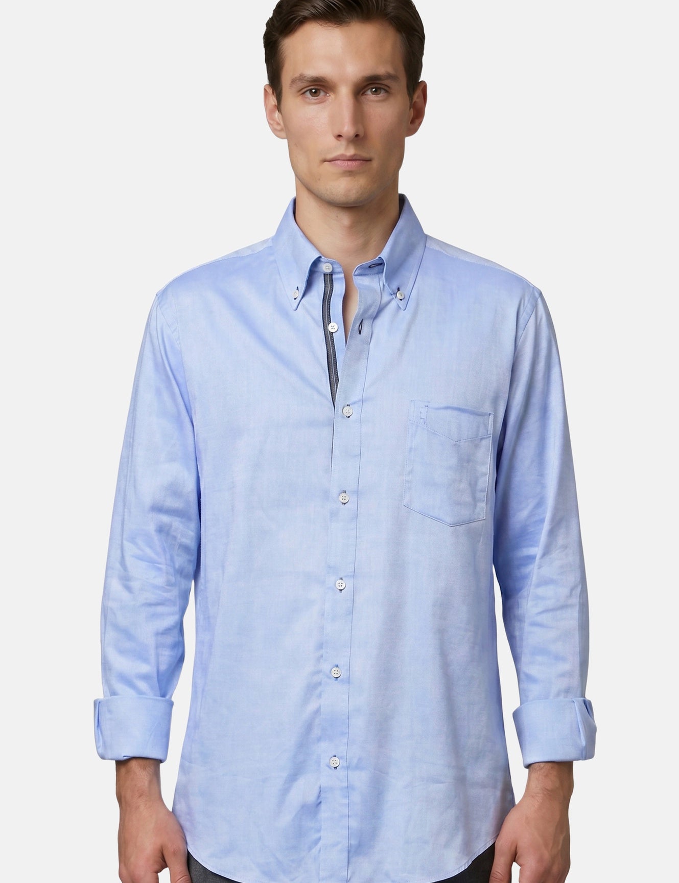 Camicia in Cotone Cielo Scuro Navigare